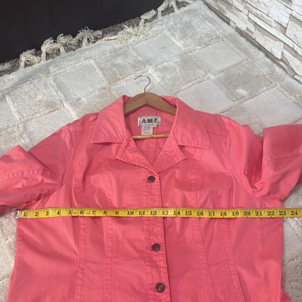 AMX Pink Button-Up Jacket - Picture 6 of 9